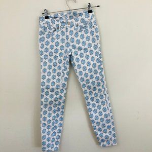 Vineyard Vines White Printed Skinny Jeans 00